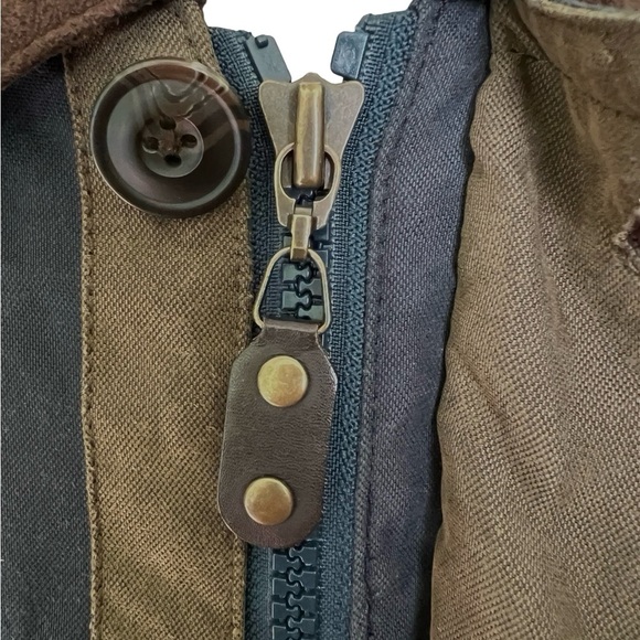 LL Bean Men’s Blue Canvas Field Barn Coat Removable Down Quilted Lining - Large - Picture 7 of 16